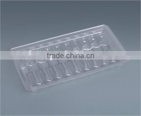 Transparent pharmaceutical pet tray non-toxic for injection solution
