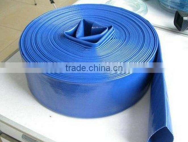 hot selling China manufacturer irrigation system pvc garden lay flat hose with blue color