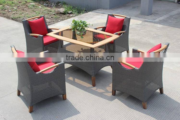 Outdoor Dining Table Rattan Furniture Set