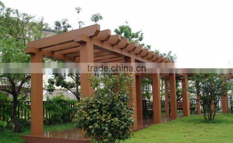 Outside comfortable eco-friendly wpc garden pergola for garden
