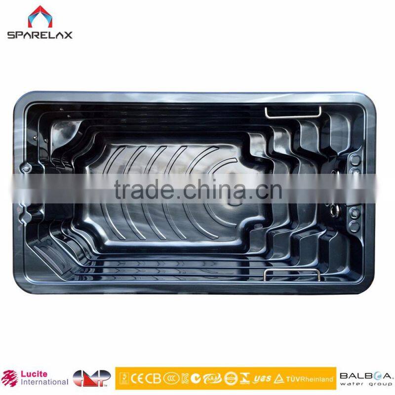 Factory Supply Outdoor Rectangular Swim Spa Pop-up TV Swim Spa Pool 8 - 12 Person Hot Tub Led Swimming Pool Light