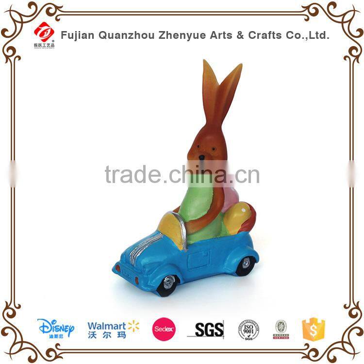 2015 customized polyresin rabbit figurine crafts