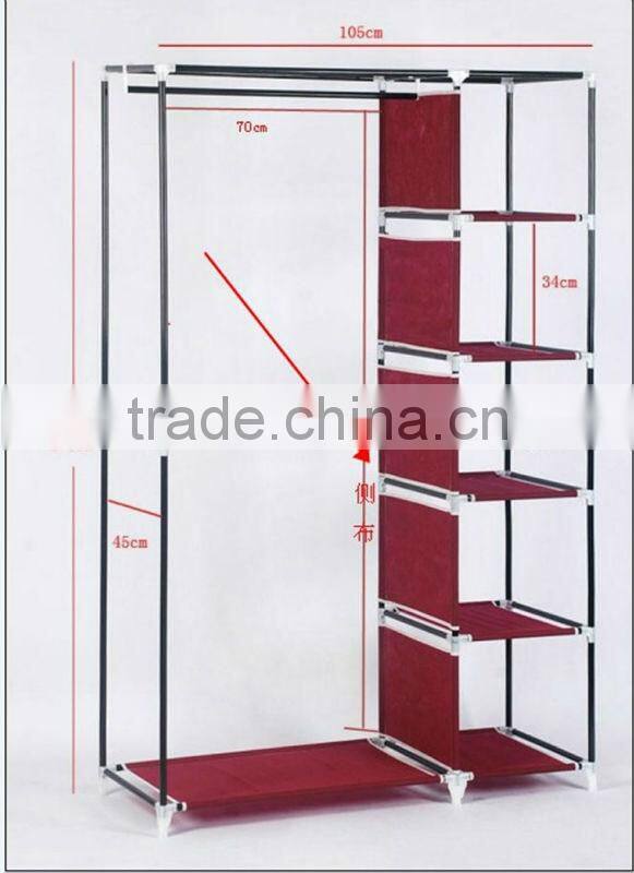 folding fabric Wardrobe, portable wardrobe for bedroom