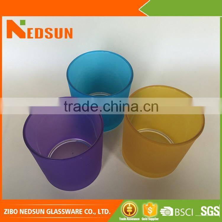 Hot selling colorful fashion candle jar