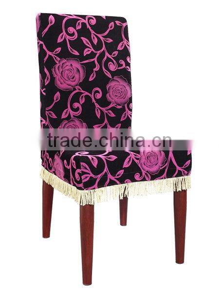 Dust free flower cafe chair cover