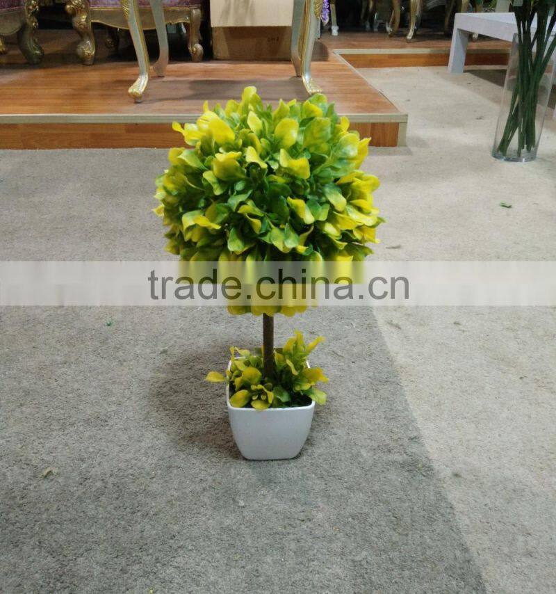 colorful decorative artificial grass ball witn imitation ceramic
