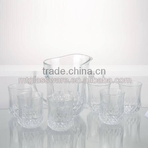 High quality and elegant design 7 sets holder decander with water glass