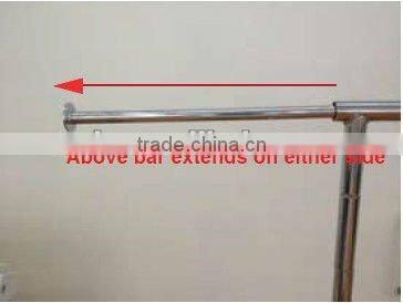 Commercial Grade Rolling Folding Clothing Garmetn rack, Chrome