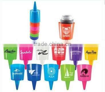 Hot sale OEM factory high quanlity plastic beach cup holder