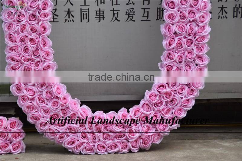 2016 New Style Artificial Flower Wall,Symbol Flower Wall Wedding Decor