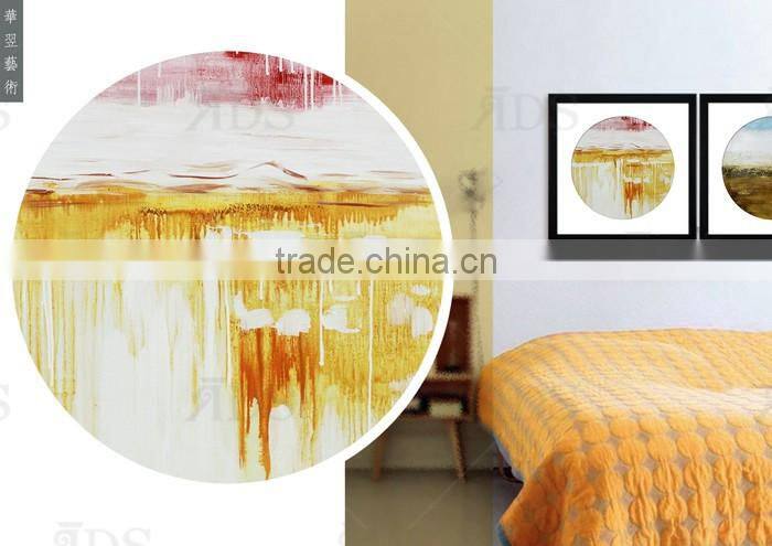 New Designed oil painting on canvas with golden foil for wall art