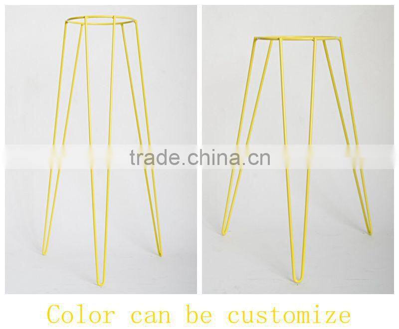 Wholesale fancy design indoor metal iron wire flower display stand
