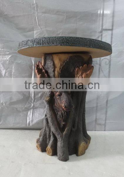 Garden knock-down fiberglass wooden table tops