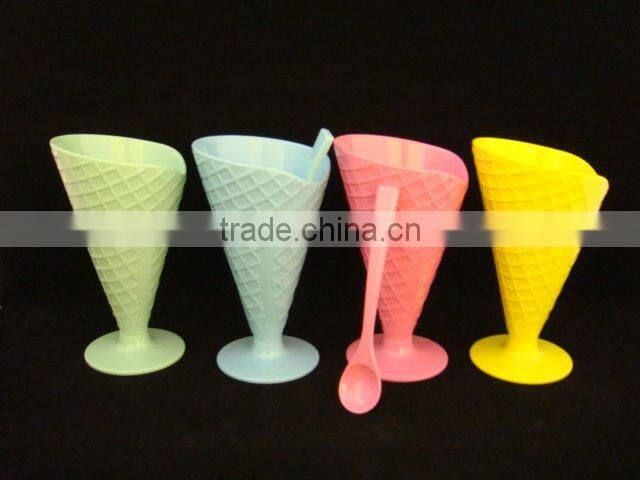 white melamine handle cup