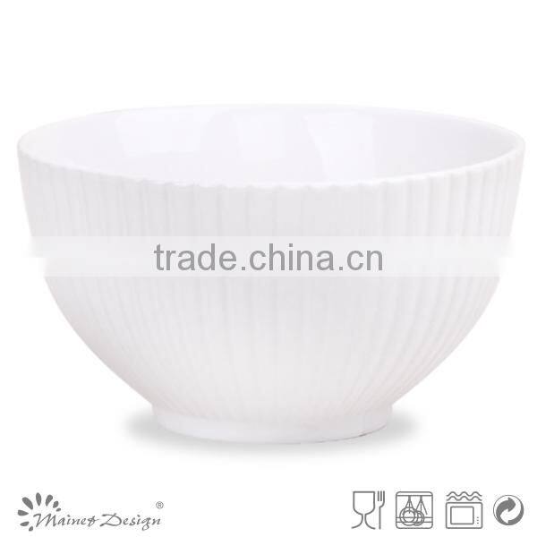 ceramic white cheap hotel used rice bowl