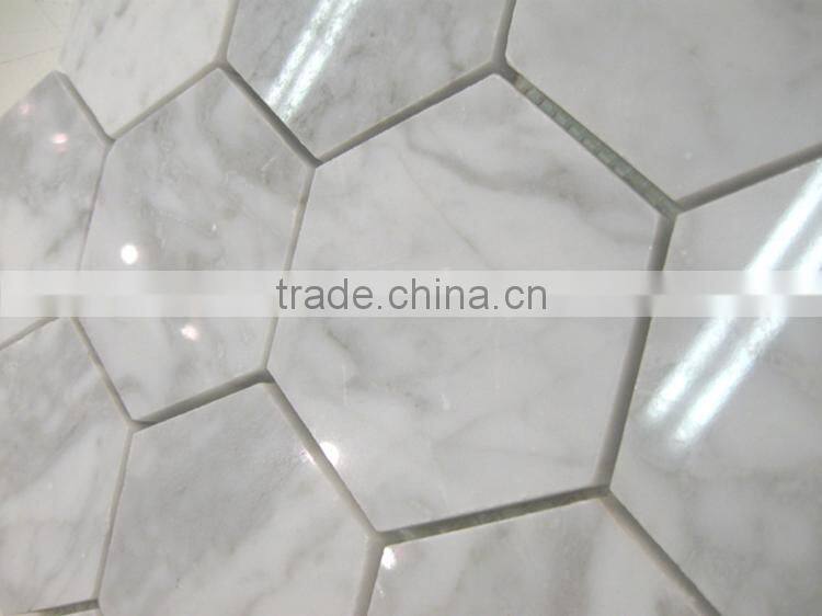 MM-CV242 Cheap floor decor stone natural hexagon marble mosaics and tiles