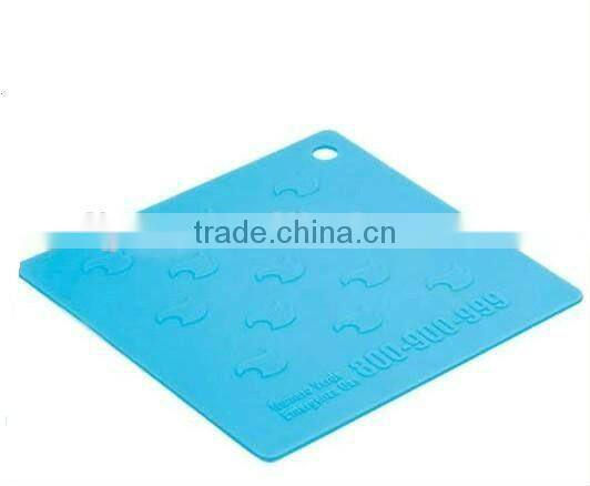 heat resistant square silicon table mat
