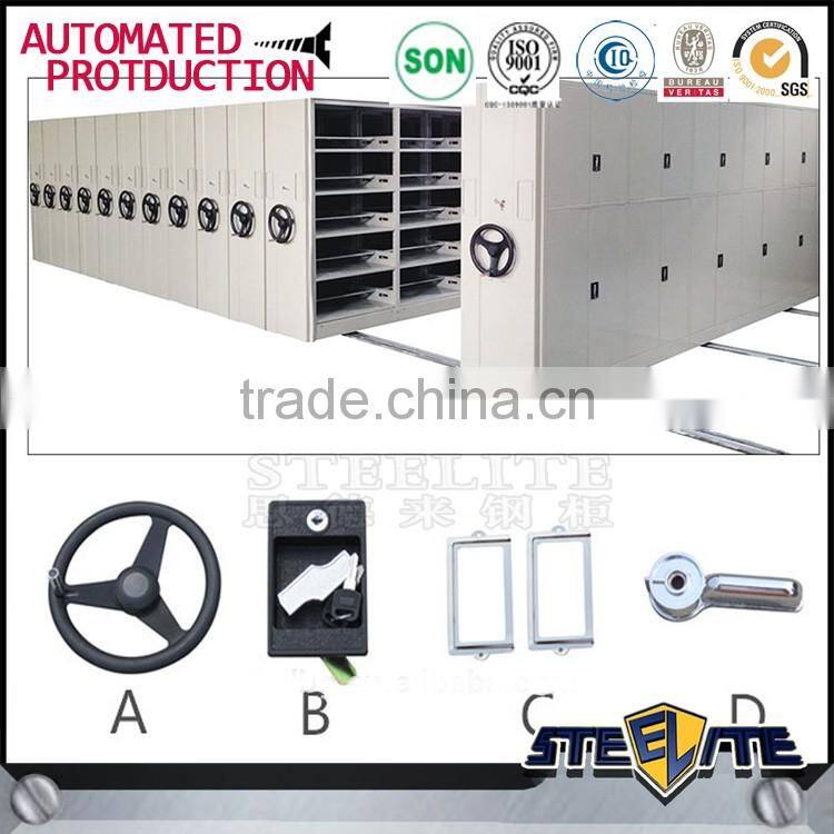 Heavy duty Cold Rolled Steel File Shelving Compact Mobile Filing Cabinet