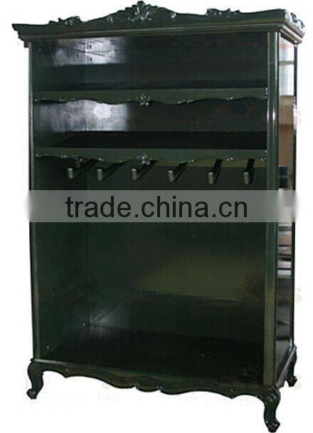 BISINI antique design ivory and gold bedding sheet wood display showcase designs - BF07-70340