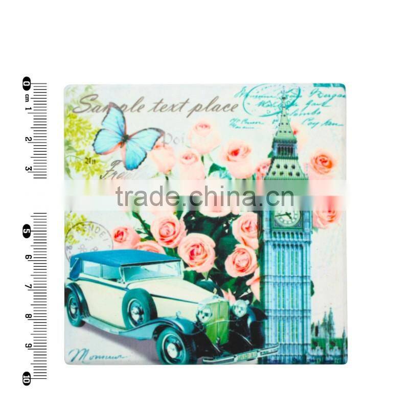 wholesale custom made ceramic pot mat ceramic coaster
