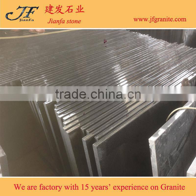 Chinese black granite countertop G654 granite prefab countertop slab
