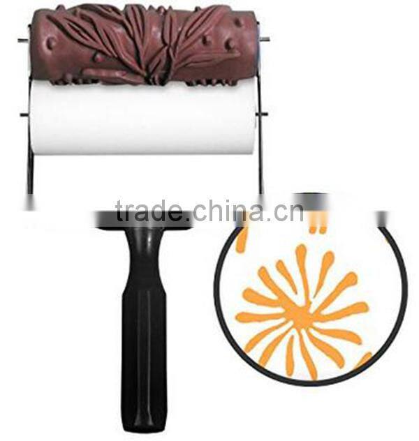 15cm Pattern Paint Brush Roller DIY Rolling Robin Patterned Paint Roller Kit