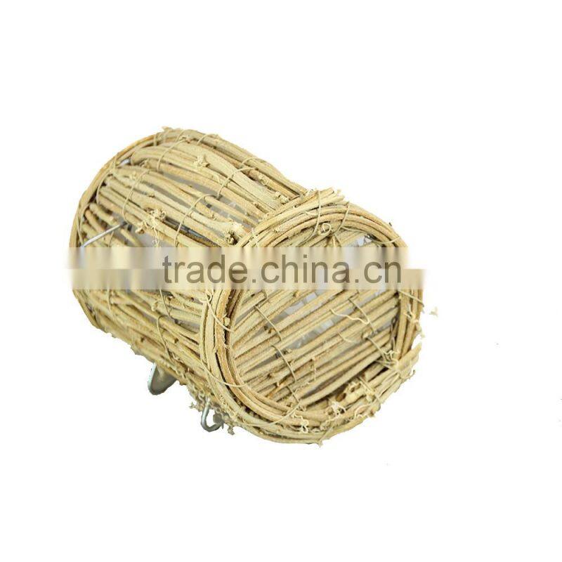 EG Nature Rattan Tray/Small Baskets with Iron Frame