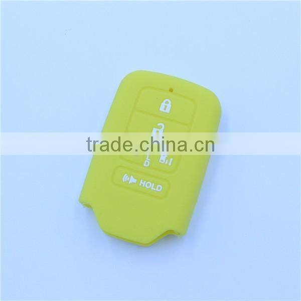 6 button fob silicone rubber car key covers for honda