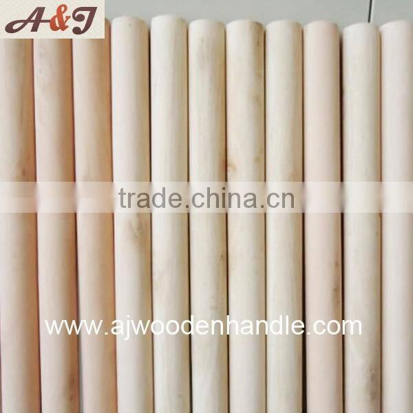 Natural wooden mop stick 120*2.2 cm with Italian screw
