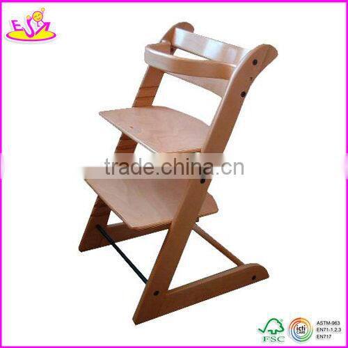 2015 new fashion baby high chair,solid wood high chair,hot sale baby high chair W08F036
