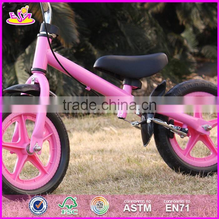 2017 New design metal girls pink balance bicycle for kids W16C168