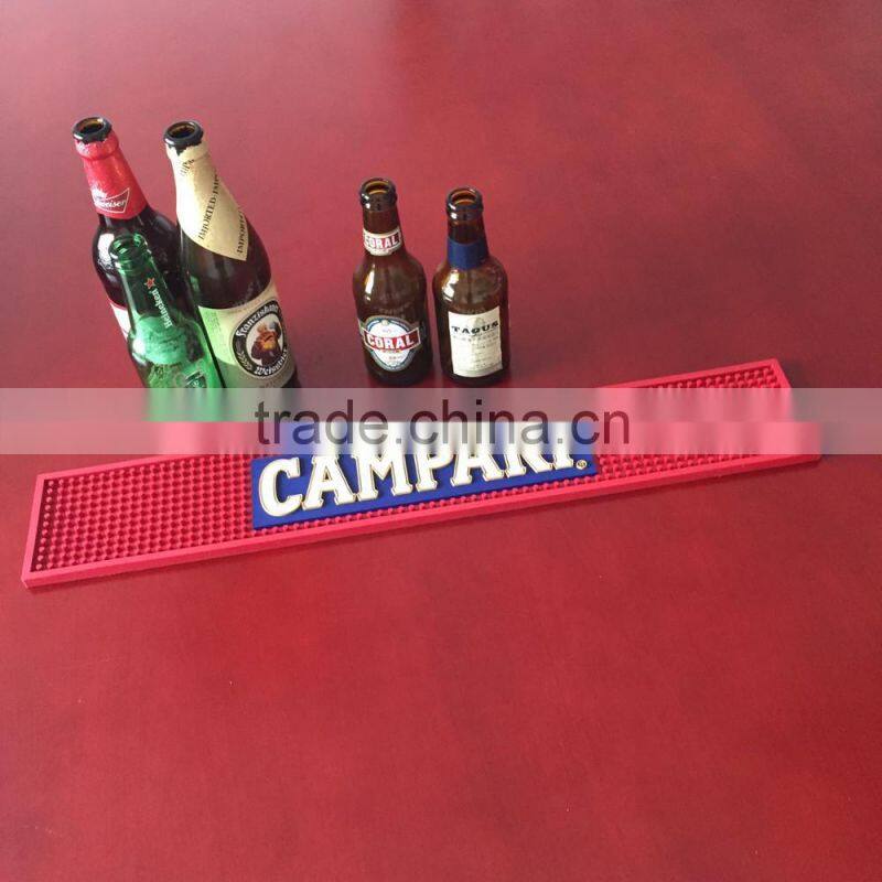 Big size 3D promotional PVC bar mat rubber bar mat