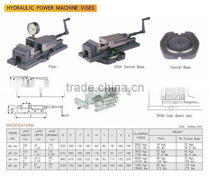 MACHINE VICE, hydraulic power machine vice, drilling machine vice, milling machine vice, precision machine vice, angle vice