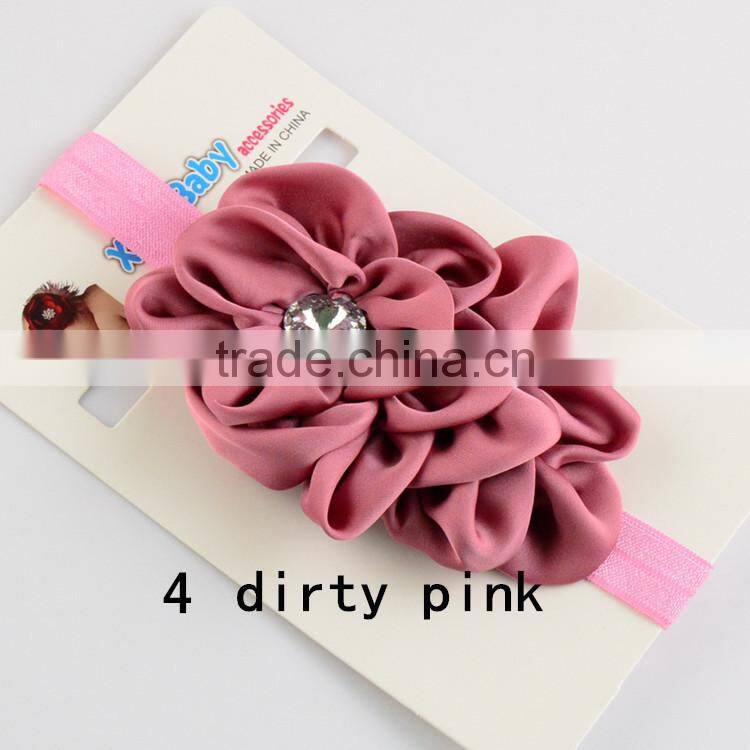 Hot Sale Kids Girl Baby Turban Headband Kids Hairband Hair Accessories Wide Lace Baby Elastic Headband Wholesale