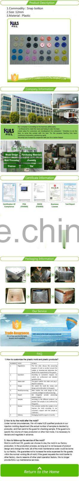 Colorful wholesale plastic clothes snap botton and rivets for garment