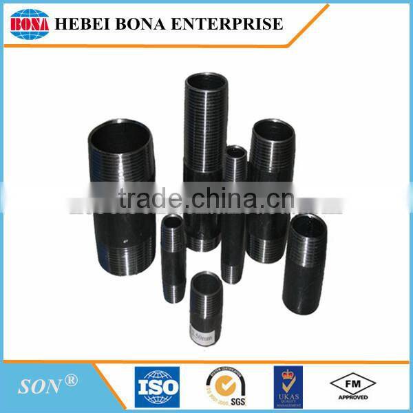 Popular hot dipped / electric galvanized carbon steel pipe nipples