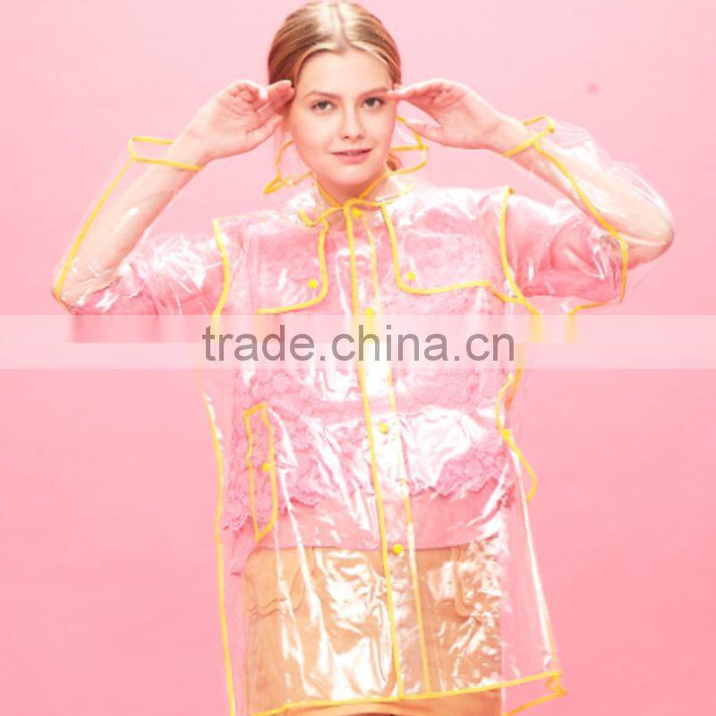 transparent raincoats eva/tpu riancoats supplier