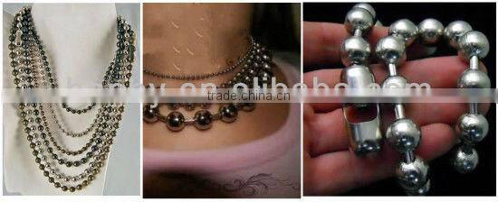 Customizable Gun Metal Color 10mm Metal Ball Chain