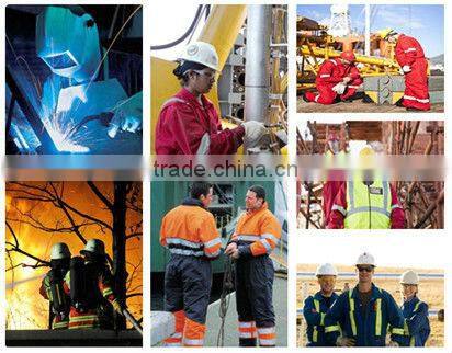 Modacrylic flame proof fabric coverall and workwear