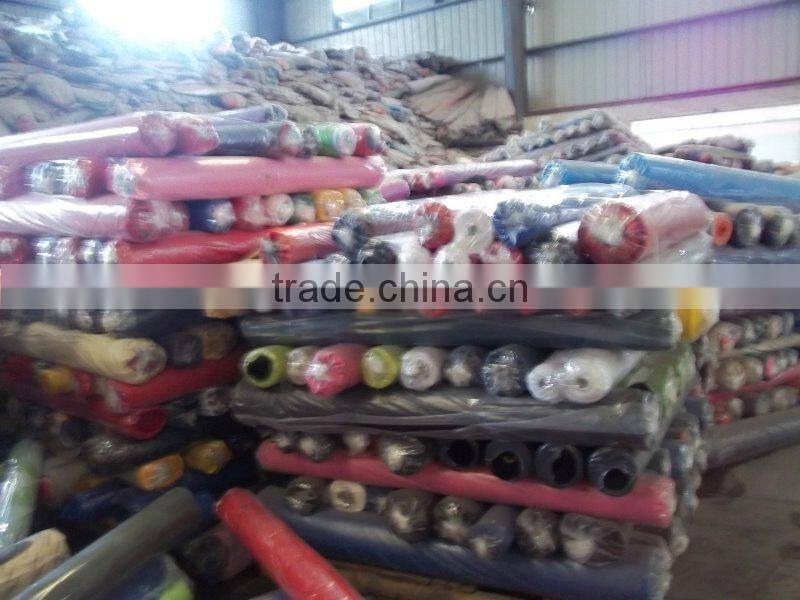 polyester oxford fabric with pvc coating Stock for bags, pvc coated oxford fabric stocklot