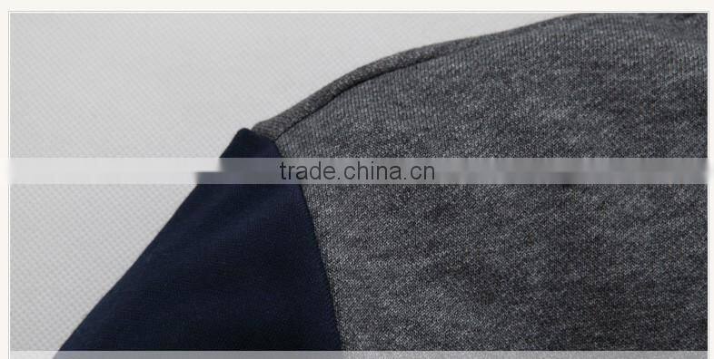 2016 spring collar fleece male knitting cardigan sports leisure jacket sportswear hoodie for men