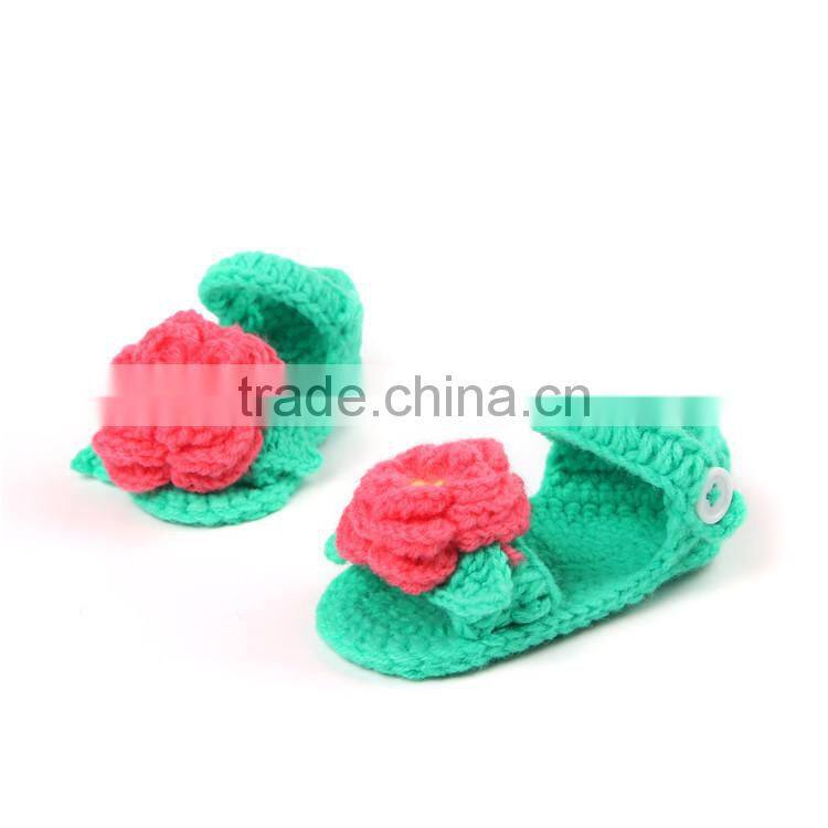 Fashion Summer Design Knitting Shoes Free Crochet for Baby
