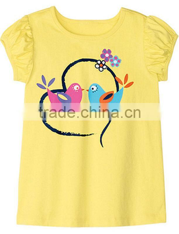CUTE KIDS GIRLS MULTI COLOUR PRINTED T SHIRT