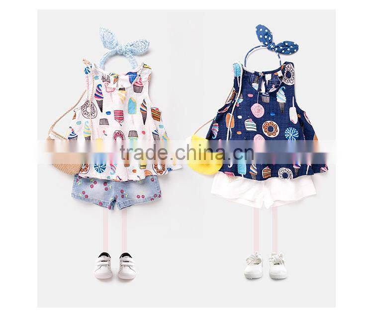 2018 new fashion children boutique clothing summer