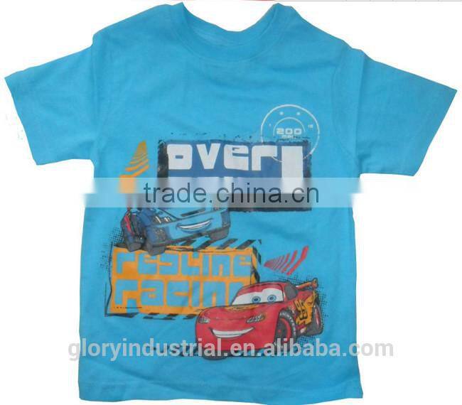 Boys new design custom tshirt Cars-PLEX printing