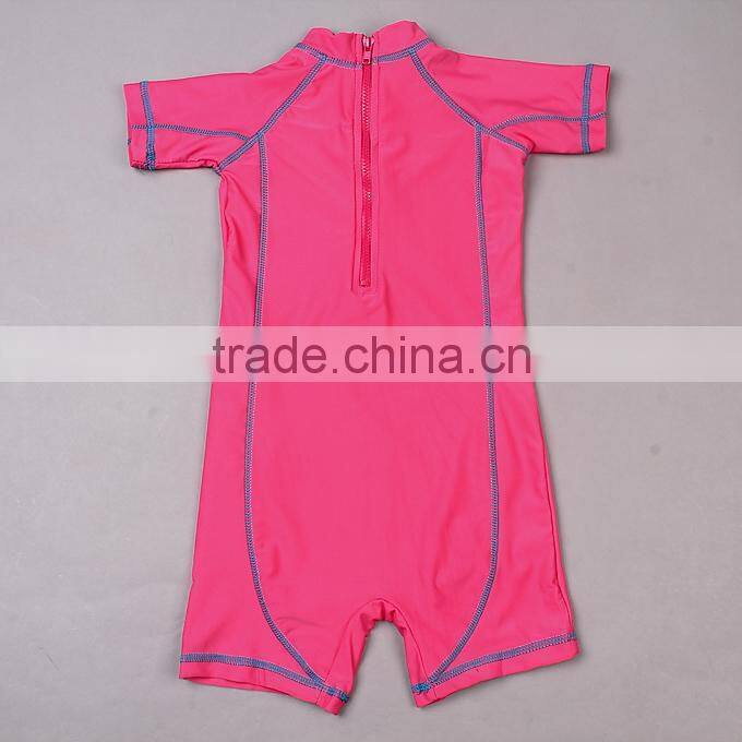 2016 Fashion Girl Swimwear One piece Bathing Suits Girls And Stawberry Hot Pink Children Swimwear Kids Swimming Suit SR40417-13