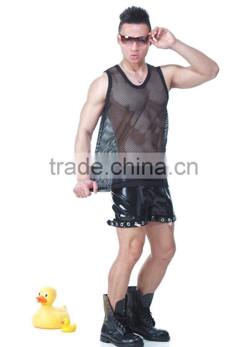 Custom mesh fabric gym singlets for men / blank singlet T13345