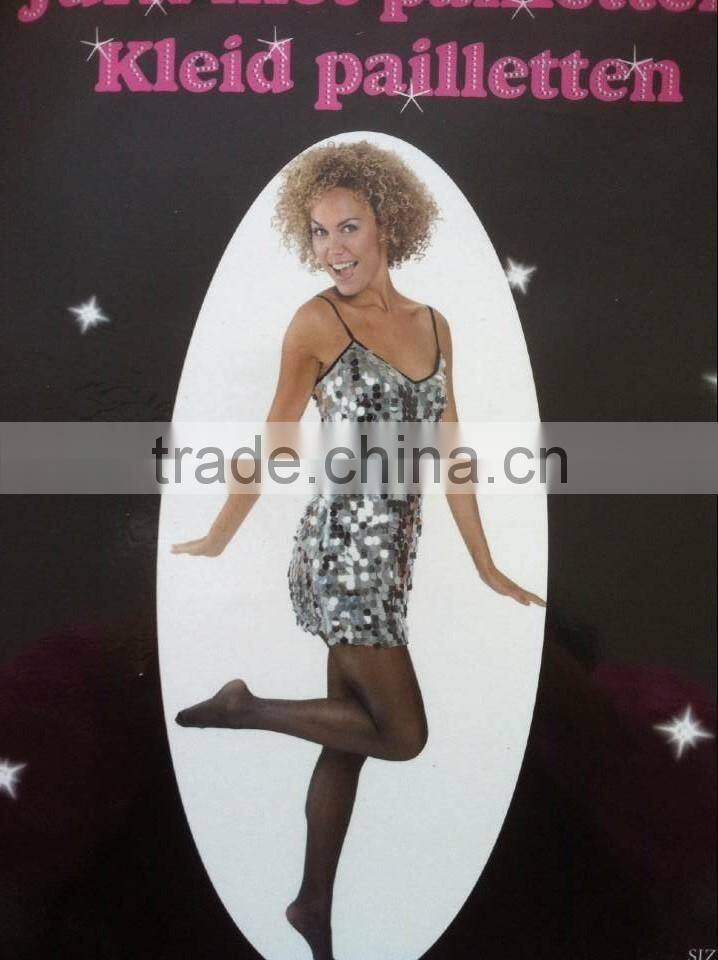Halloween Sexy Girl Sequin Sling Dress