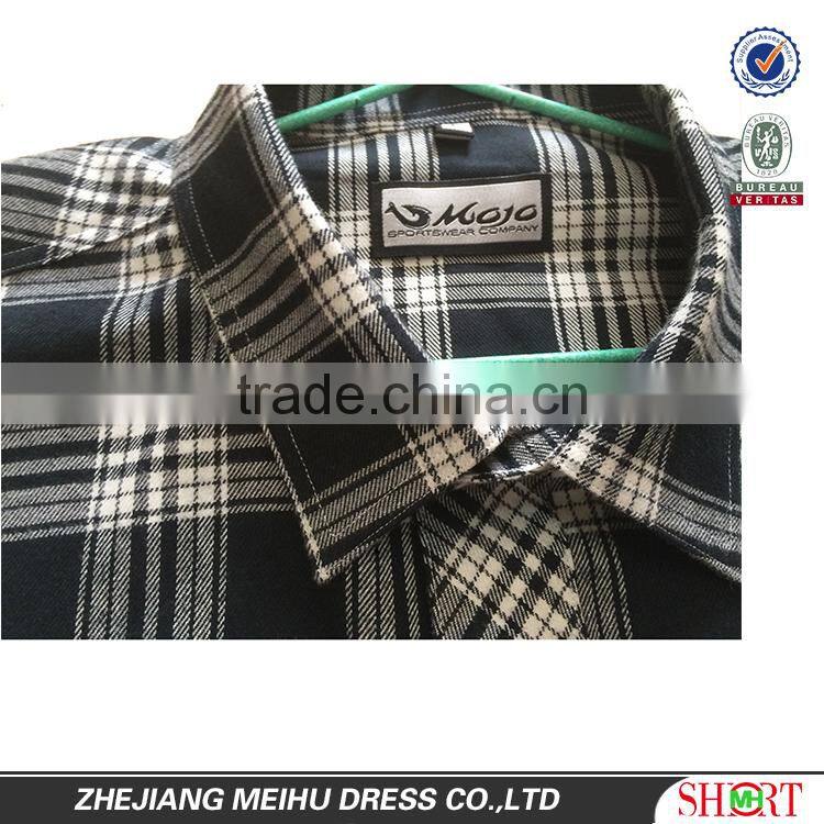 2016 Custom men flannel casual shirt