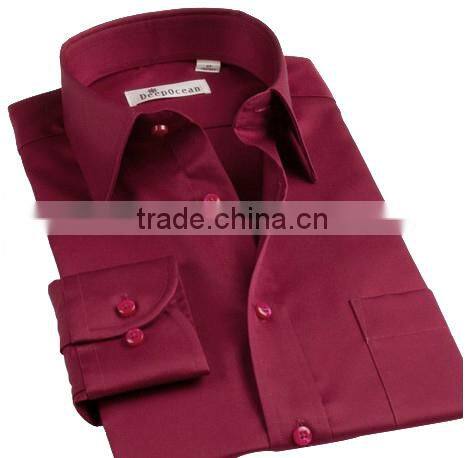 men's long sleeve big button down collar wedding dress shirt